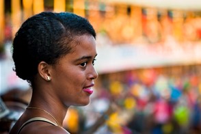 A girl at Corralejas (Soplaviento, Bolívar, Colombia)