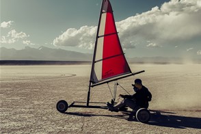 Carrovelismo (Barreal Blanco, San Juan, Argentina)